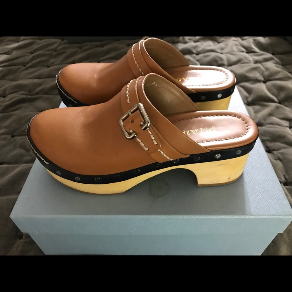 Prada studded Clogs